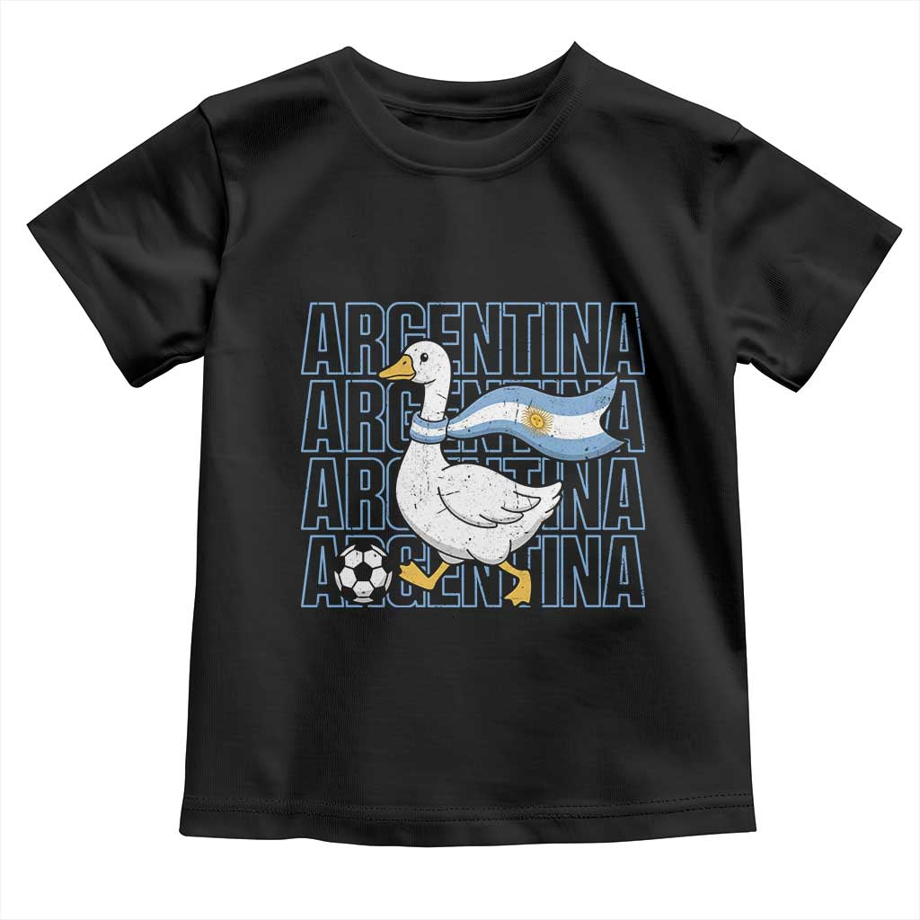 Argentina Soccer Football Toddler T Shirt Silly Goose Argentinian Flag Fan Supporter
