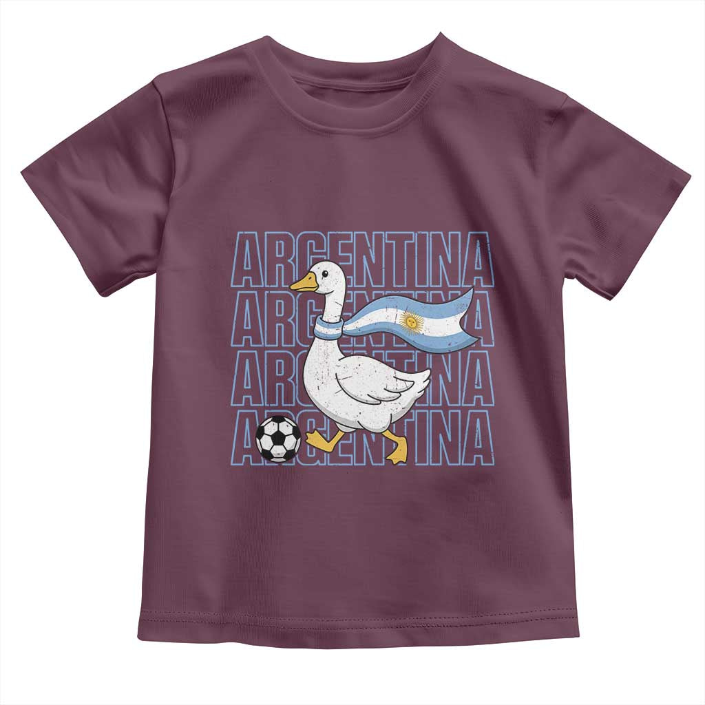 Argentina Soccer Football Toddler T Shirt Silly Goose Argentinian Flag Fan Supporter