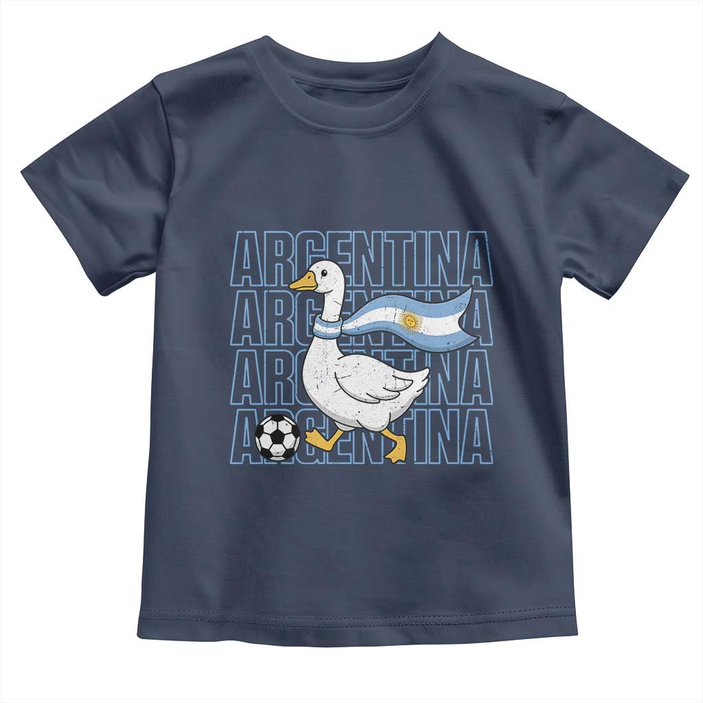 Argentina Soccer Football Toddler T Shirt Silly Goose Argentinian Flag Fan Supporter