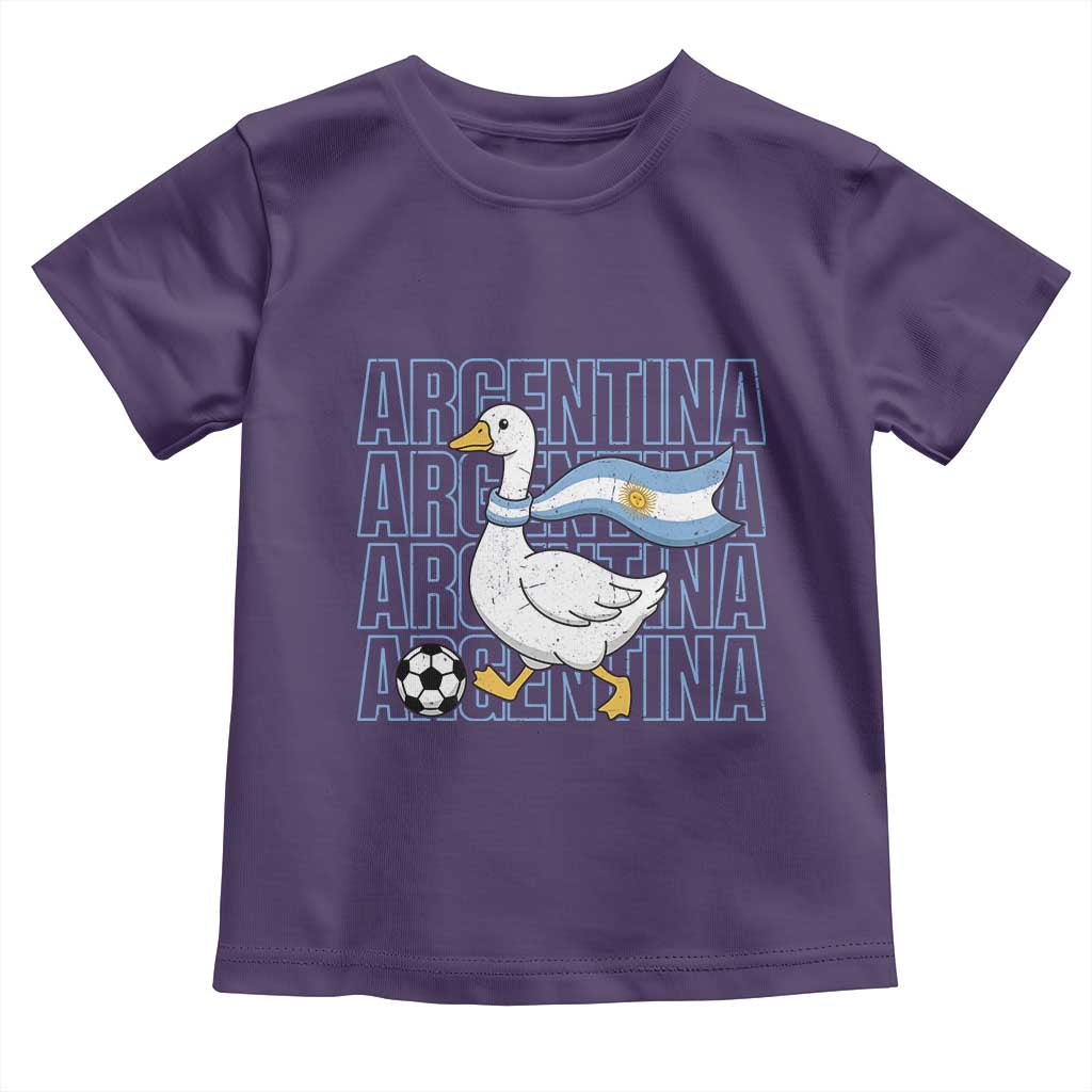 Argentina Soccer Football Toddler T Shirt Silly Goose Argentinian Flag Fan Supporter