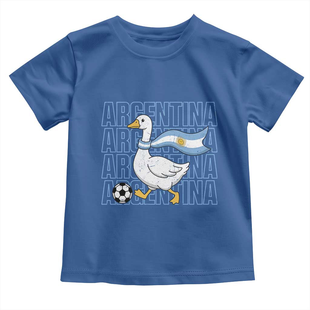 Argentina Soccer Football Toddler T Shirt Silly Goose Argentinian Flag Fan Supporter
