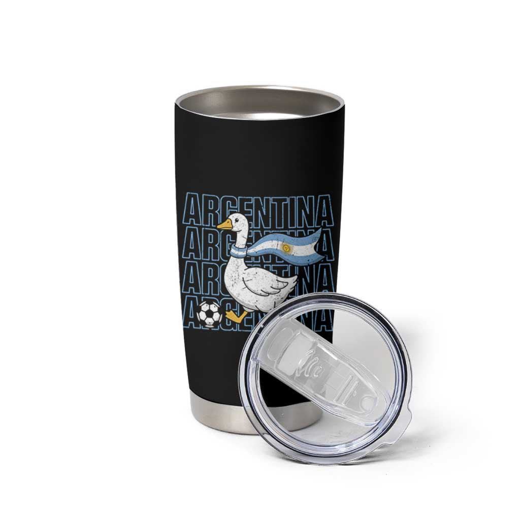 Argentina Soccer Football Tumbler Cup Silly Goose Argentinian Flag Fan Supporter