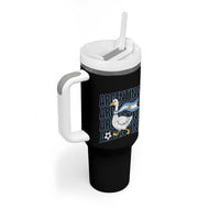 Argentina Soccer Football Tumbler With Handle Silly Goose Argentinian Flag Fan Supporter