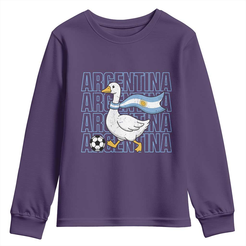 Argentina Soccer Football Youth Sweatshirt Silly Goose Argentinian Flag Fan Supporter