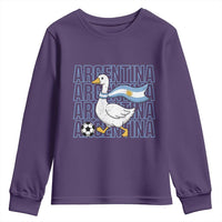 Argentina Soccer Football Youth Sweatshirt Silly Goose Argentinian Flag Fan Supporter