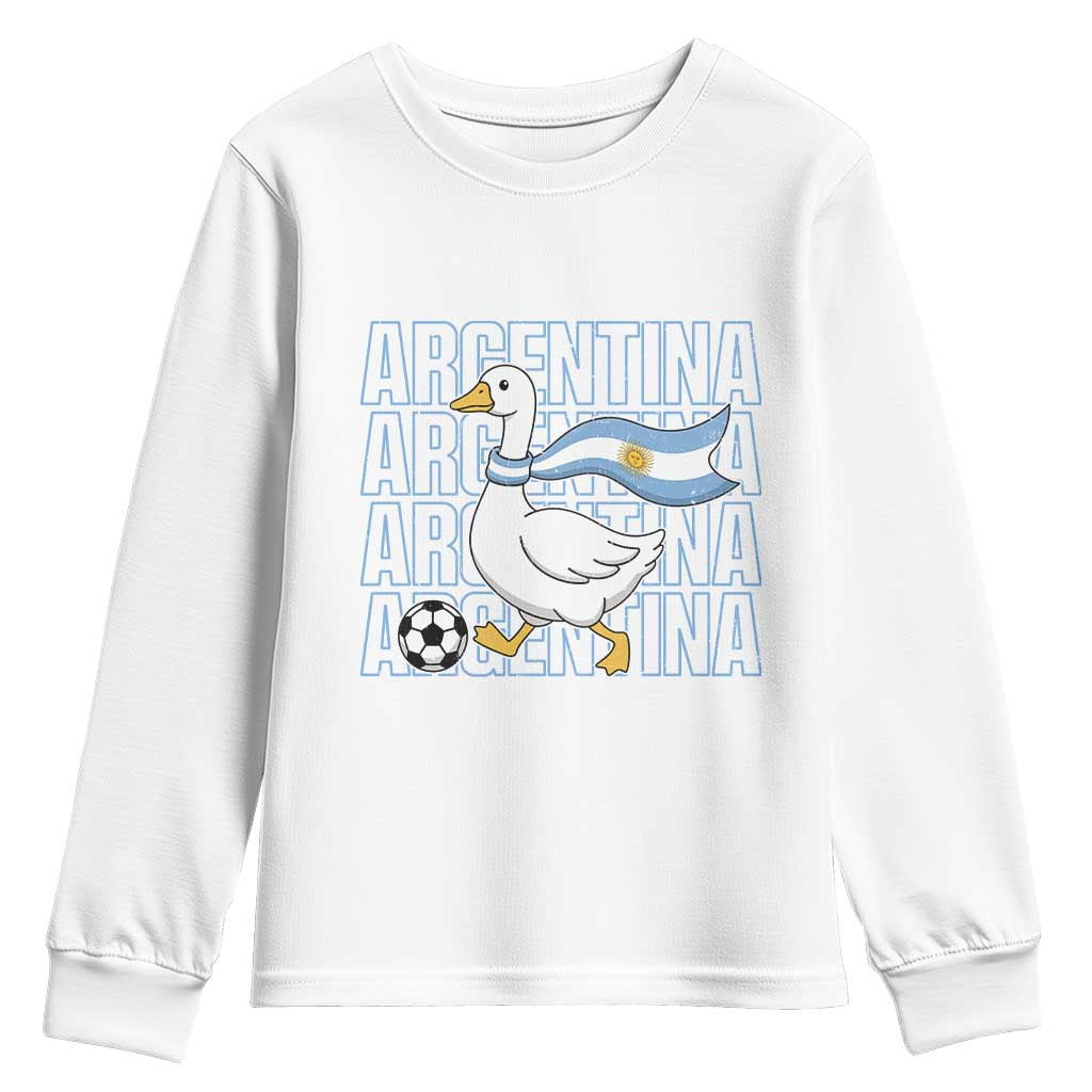 Argentina Soccer Football Youth Sweatshirt Silly Goose Argentinian Flag Fan Supporter