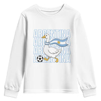 Argentina Soccer Football Youth Sweatshirt Silly Goose Argentinian Flag Fan Supporter