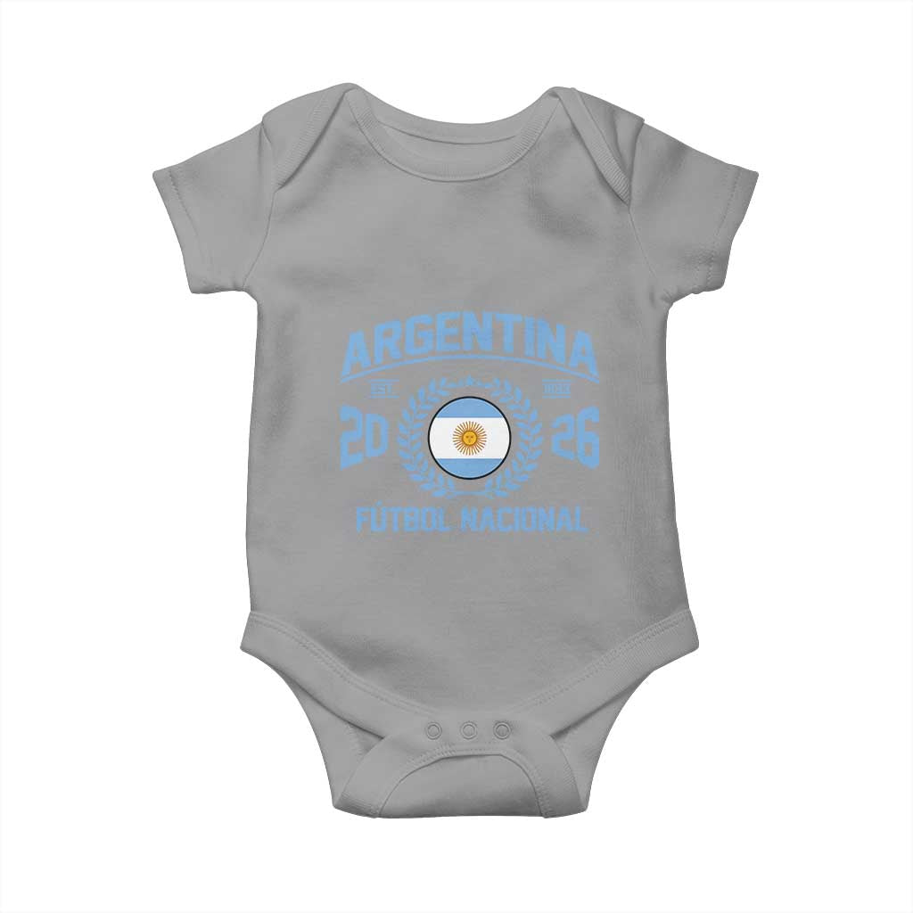 Argentina 2026 Soccer Football Fan Argentinian Flag Baby Onesie