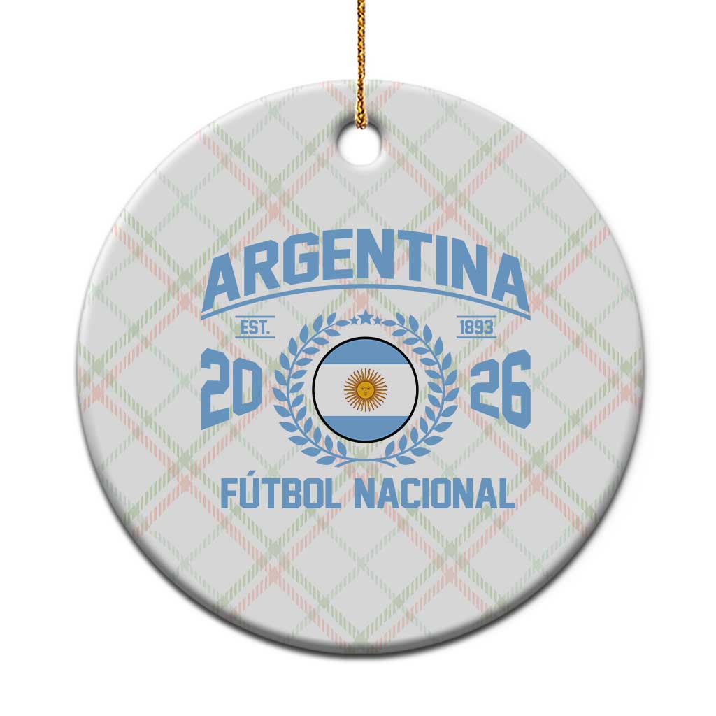Argentina 2026 Soccer Football Fan Argentinian Flag Ceramic Ornament