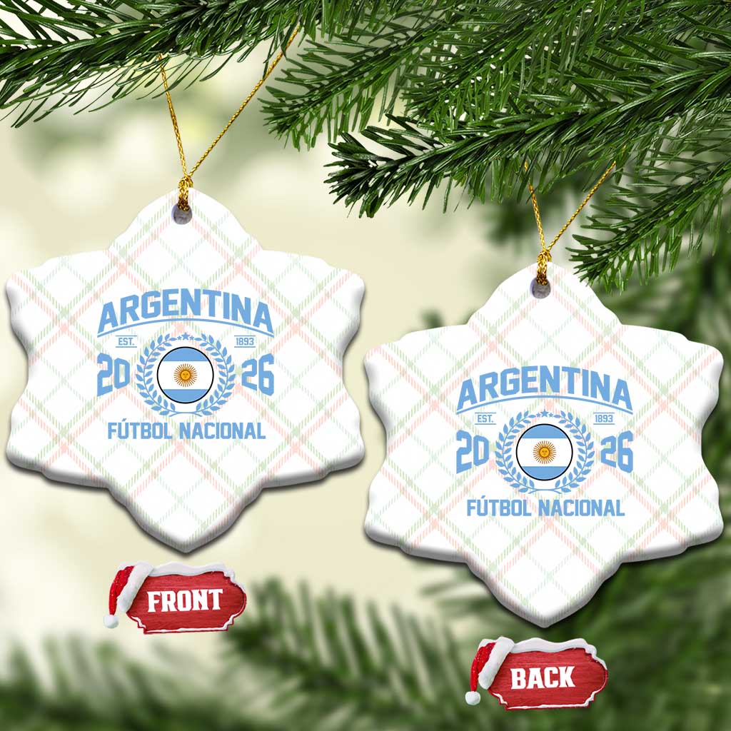 Argentina 2026 Soccer Football Fan Argentinian Flag Ceramic Ornament