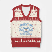 Argentina 2026 Soccer Football Fan Argentinian Flag V-Neck Knit Sweater Vest
