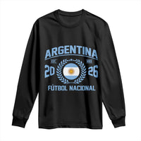 Argentina 2026 Soccer Football Fan Argentinian Flag Long Sleeve Shirt
