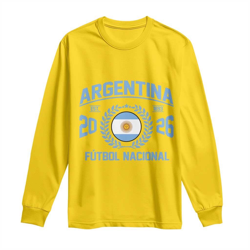 Argentina 2026 Soccer Football Fan Argentinian Flag Long Sleeve Shirt