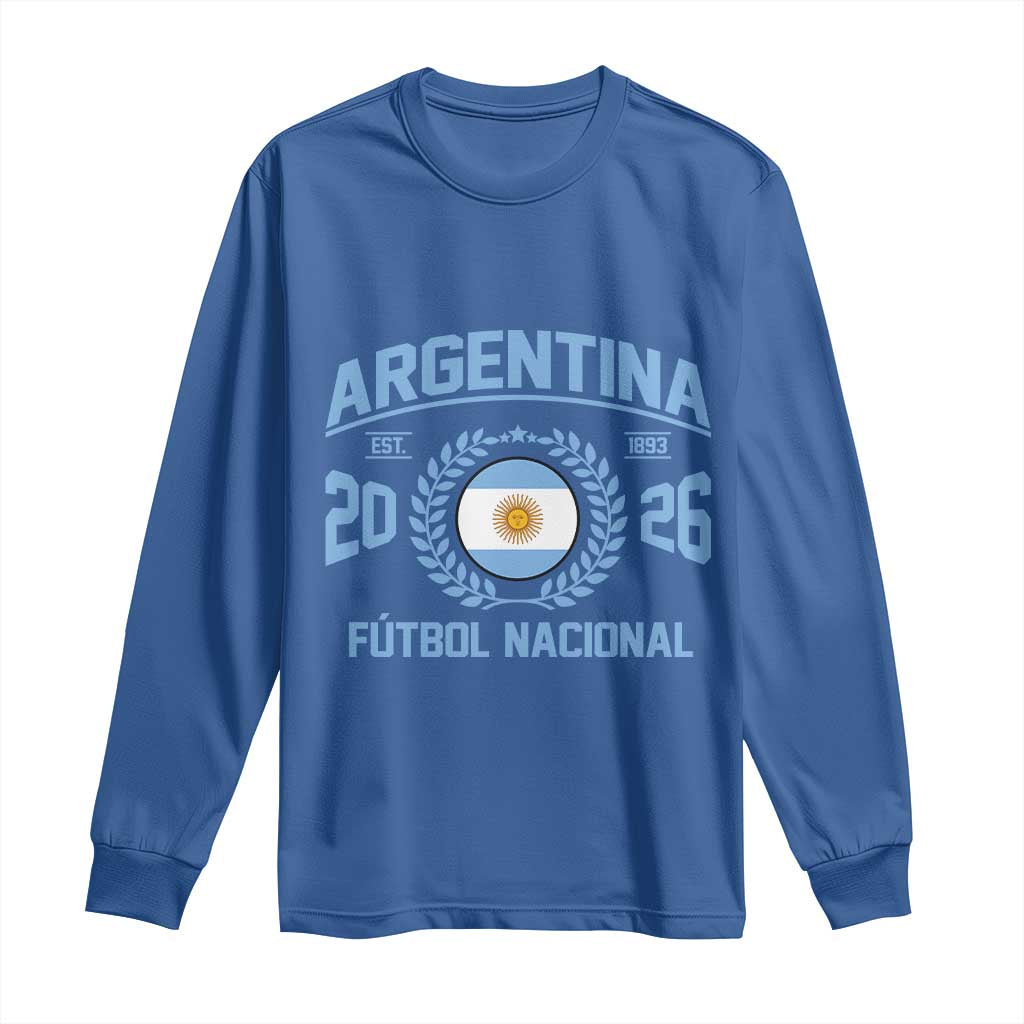 Argentina 2026 Soccer Football Fan Argentinian Flag Long Sleeve Shirt