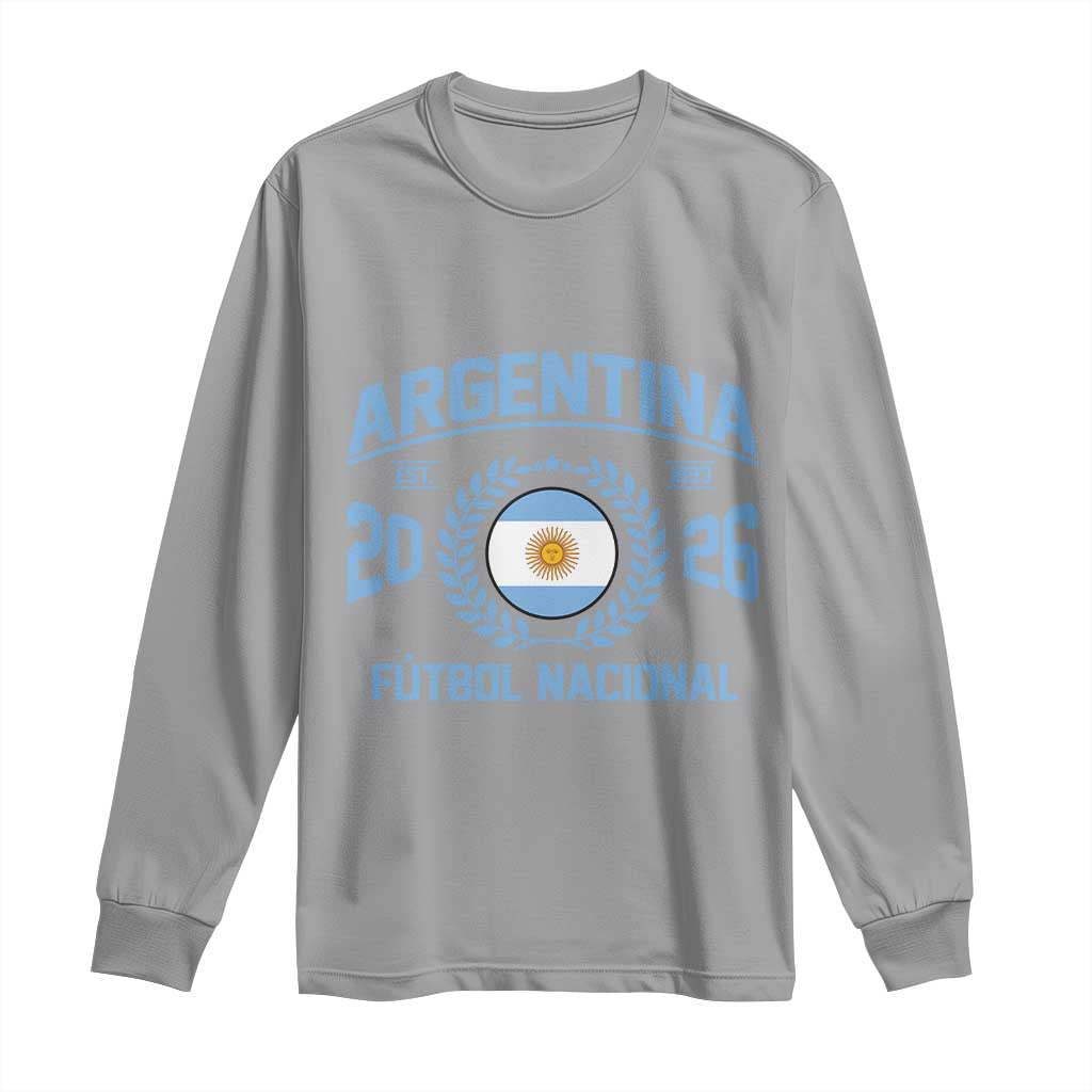 Argentina 2026 Soccer Football Fan Argentinian Flag Long Sleeve Shirt