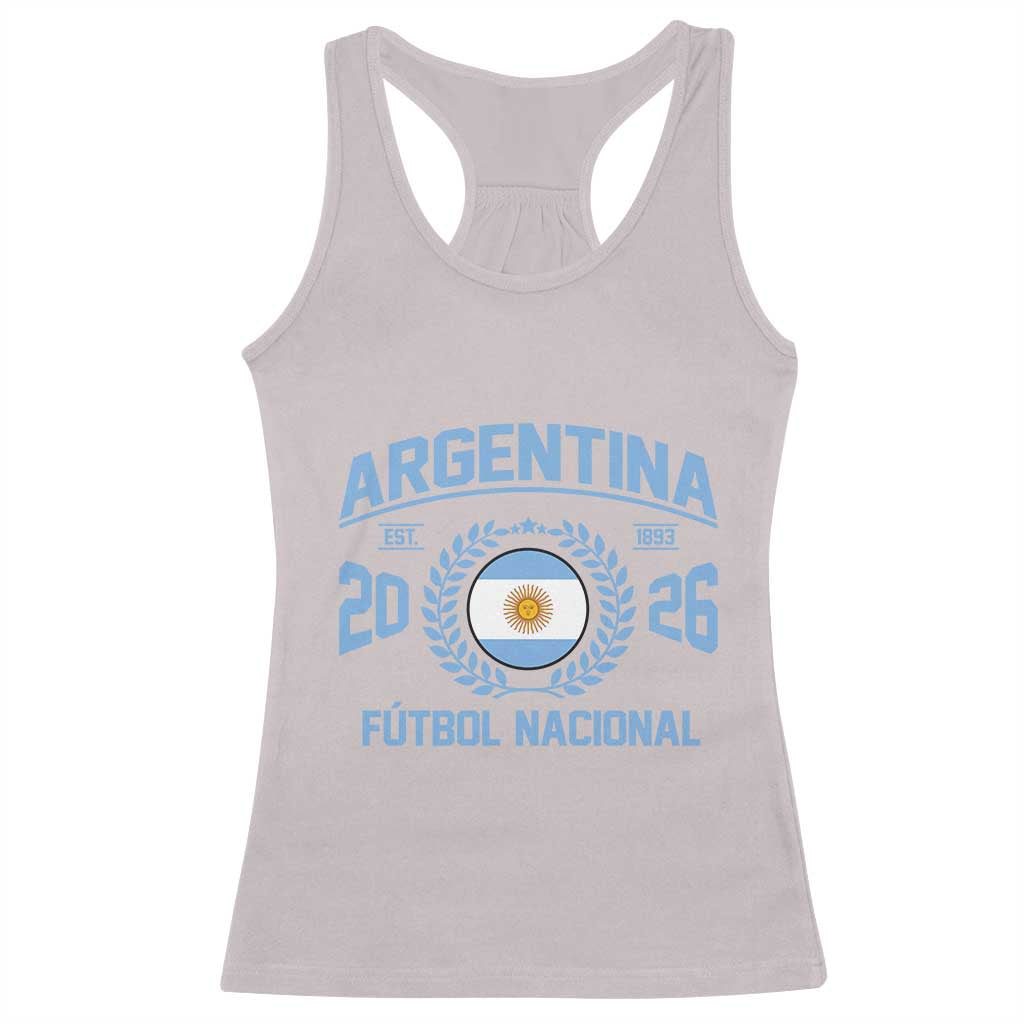 Argentina 2026 Soccer Football Fan Argentinian Flag Racerback Tank Top