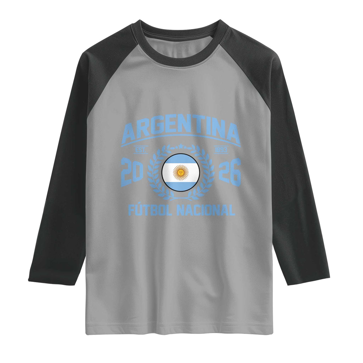 Argentina 2026 Soccer Football Fan Argentinian Flag Raglan Shirt