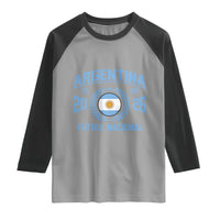 Argentina 2026 Soccer Football Fan Argentinian Flag Raglan Shirt