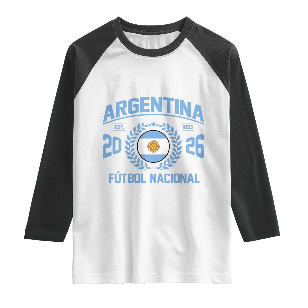 Argentina 2026 Soccer Football Fan Argentinian Flag Raglan Shirt