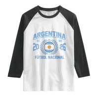 Argentina 2026 Soccer Football Fan Argentinian Flag Raglan Shirt