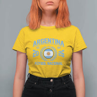 Argentina 2026 Soccer Football Fan Argentinian Flag T Shirt For Women