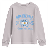 Argentina 2026 Soccer Football Fan Argentinian Flag Youth Sweatshirt