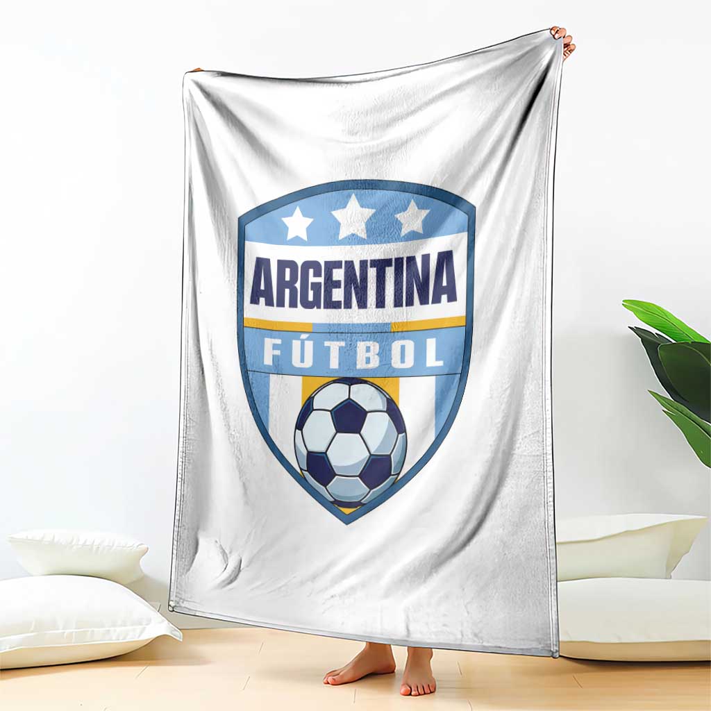 Argentina Soccer Football Throw Blanket Argentinian Football Game Day Supporter