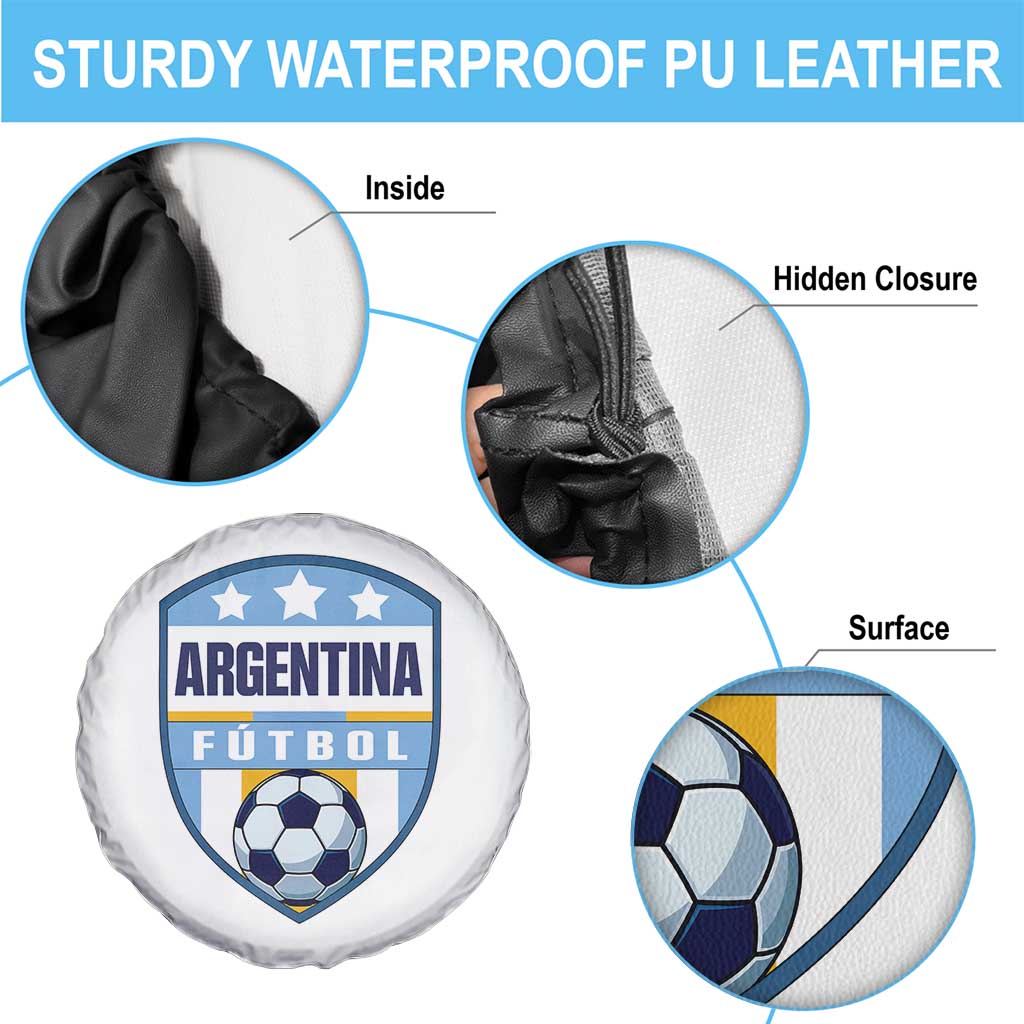 Argentina Soccer Football Spare Tire Cover Argentinian Football Game Day Supporter