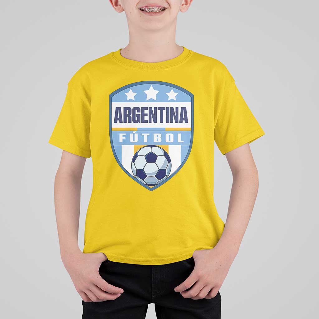 Argentina Soccer Football T Shirt For Kid Argentinian Football Game Day Supporter