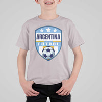 Argentina Soccer Football T Shirt For Kid Argentinian Football Game Day Supporter