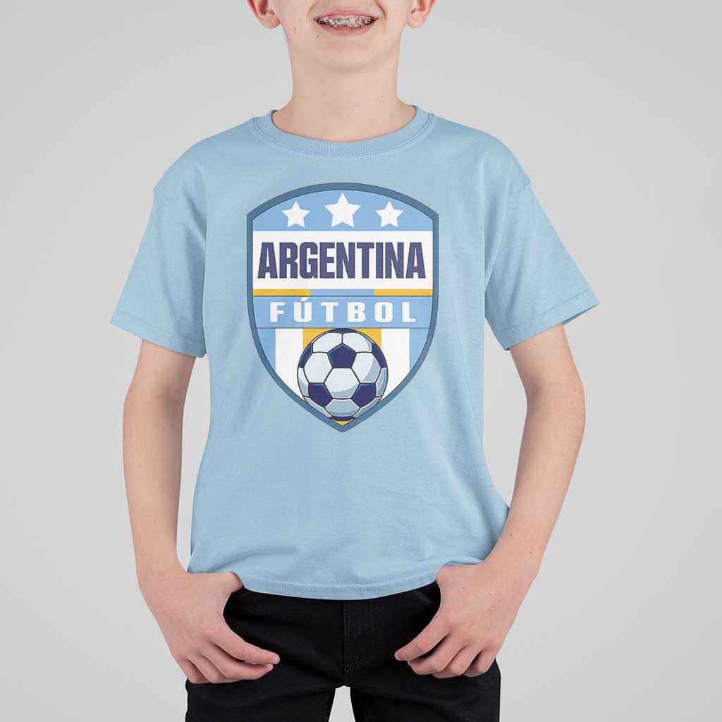 Argentina Soccer Football T Shirt For Kid Argentinian Football Game Day Supporter