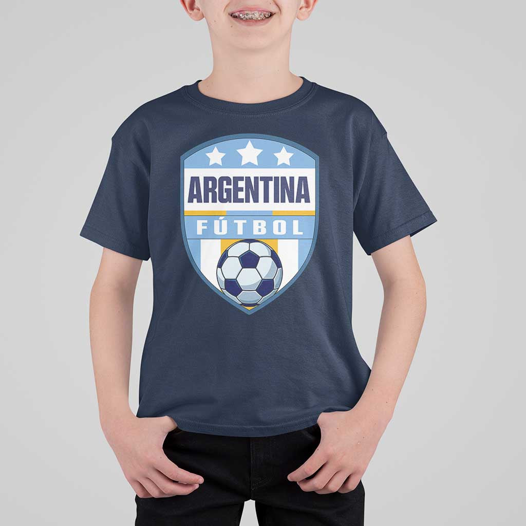 Argentina Soccer Football T Shirt For Kid Argentinian Football Game Day Supporter
