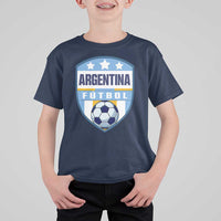 Argentina Soccer Football T Shirt For Kid Argentinian Football Game Day Supporter