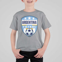 Argentina Soccer Football T Shirt For Kid Argentinian Football Game Day Supporter