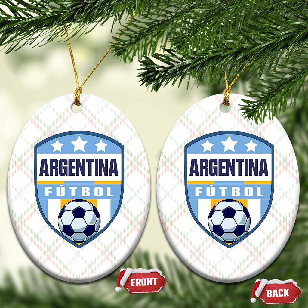 Argentina Soccer Football Ceramic Ornament Argentinian Football Game Day Supporter