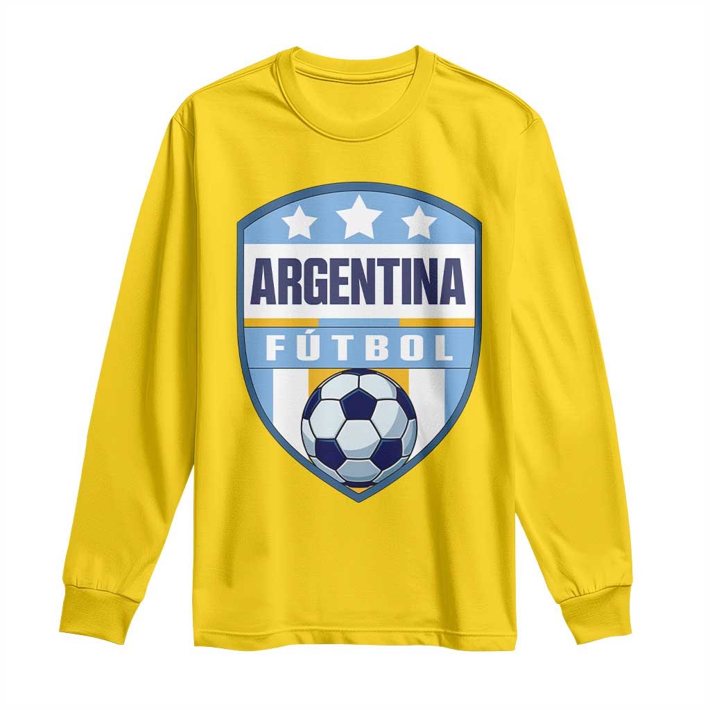 Argentina Soccer Football Long Sleeve Shirt Argentinian Football Game Day Supporter