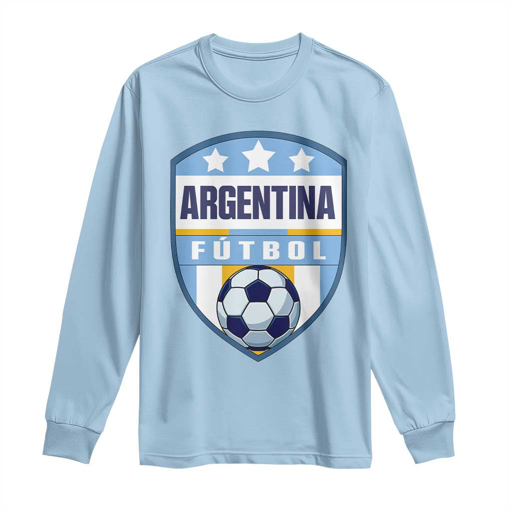 Argentina Soccer Football Long Sleeve Shirt Argentinian Football Game Day Supporter