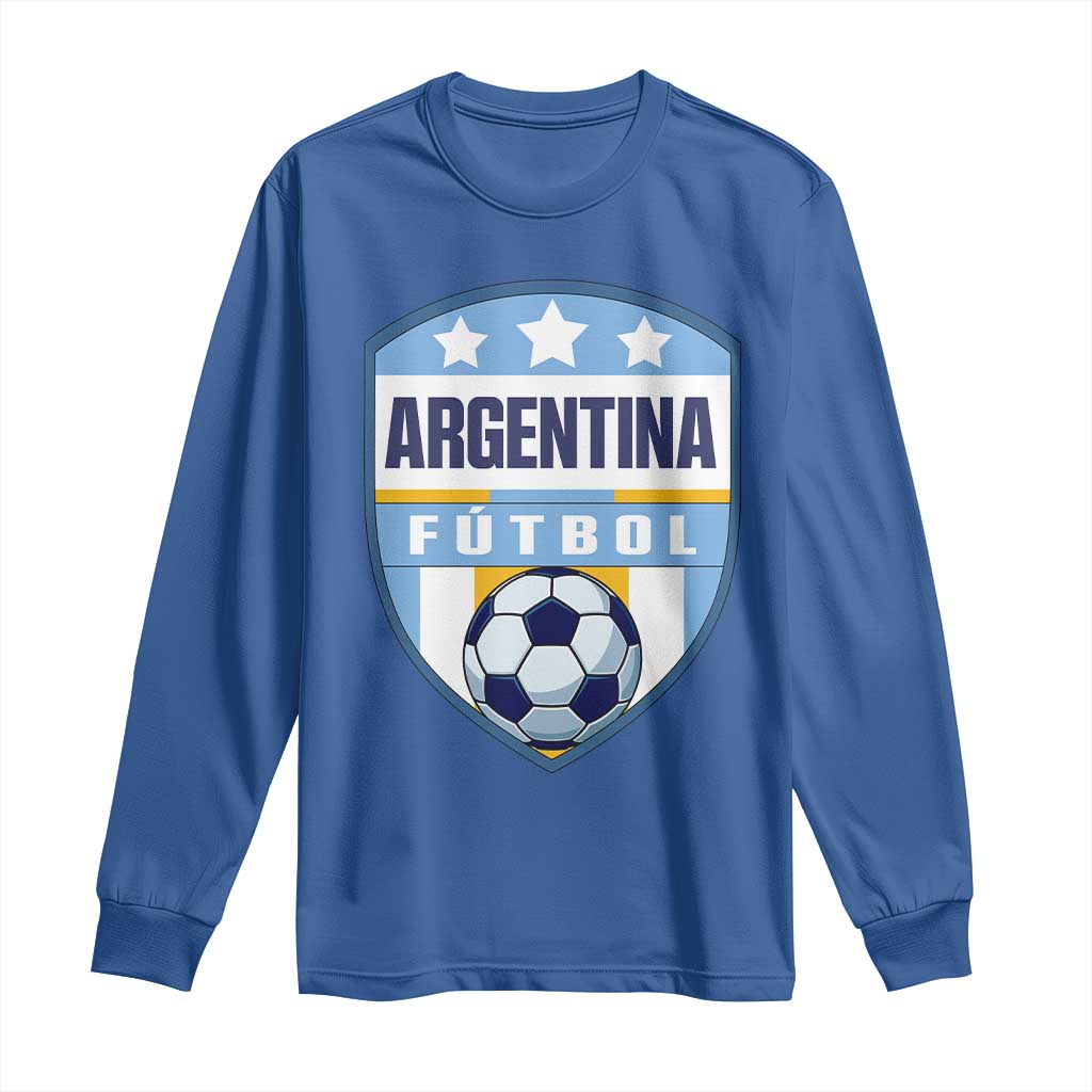 Argentina Soccer Football Long Sleeve Shirt Argentinian Football Game Day Supporter