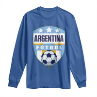 Argentina Soccer Football Long Sleeve Shirt Argentinian Football Game Day Supporter