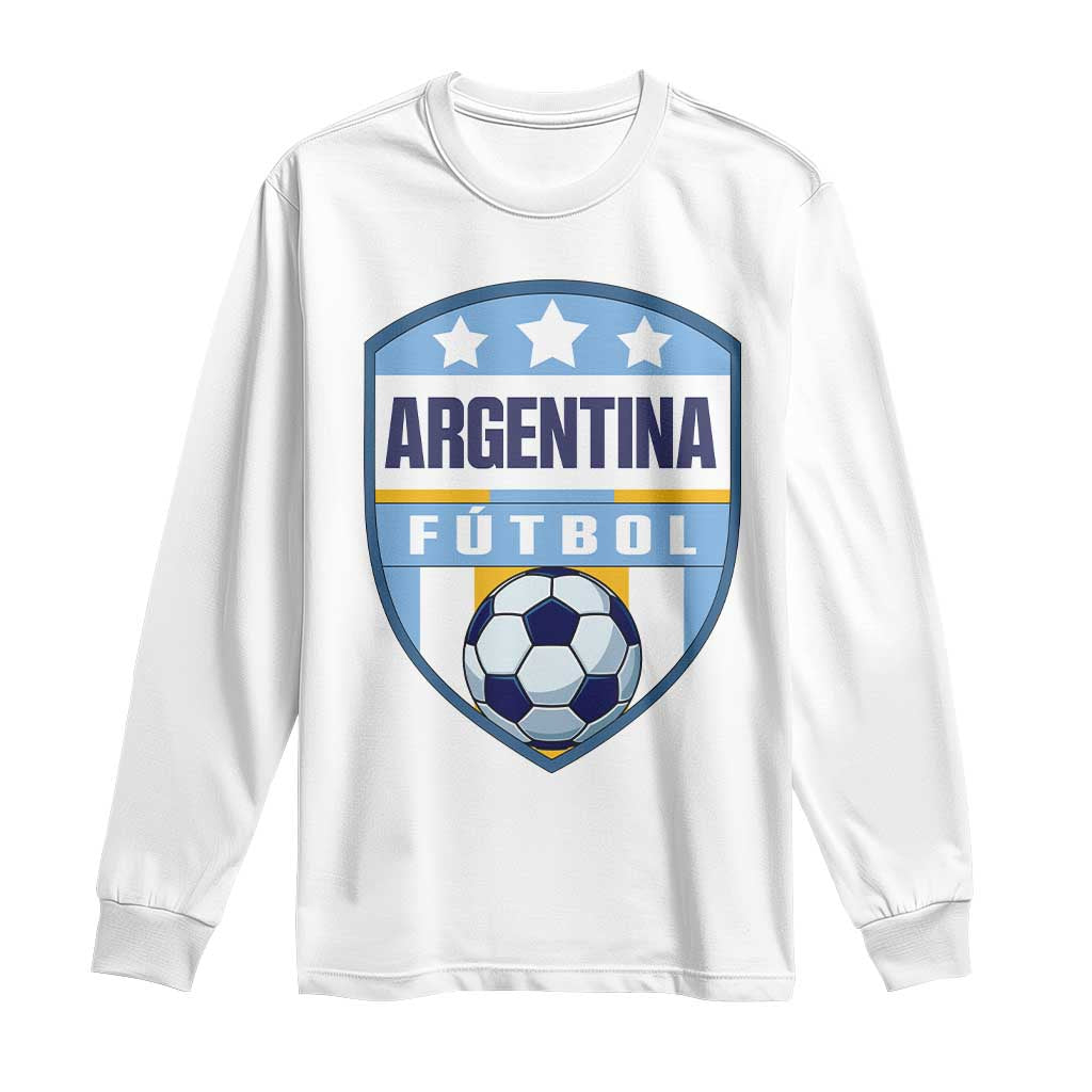 Argentina Soccer Football Long Sleeve Shirt Argentinian Football Game Day Supporter