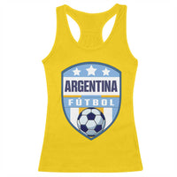 Argentina Soccer Football Racerback Tank Top Argentinian Football Game Day Supporter