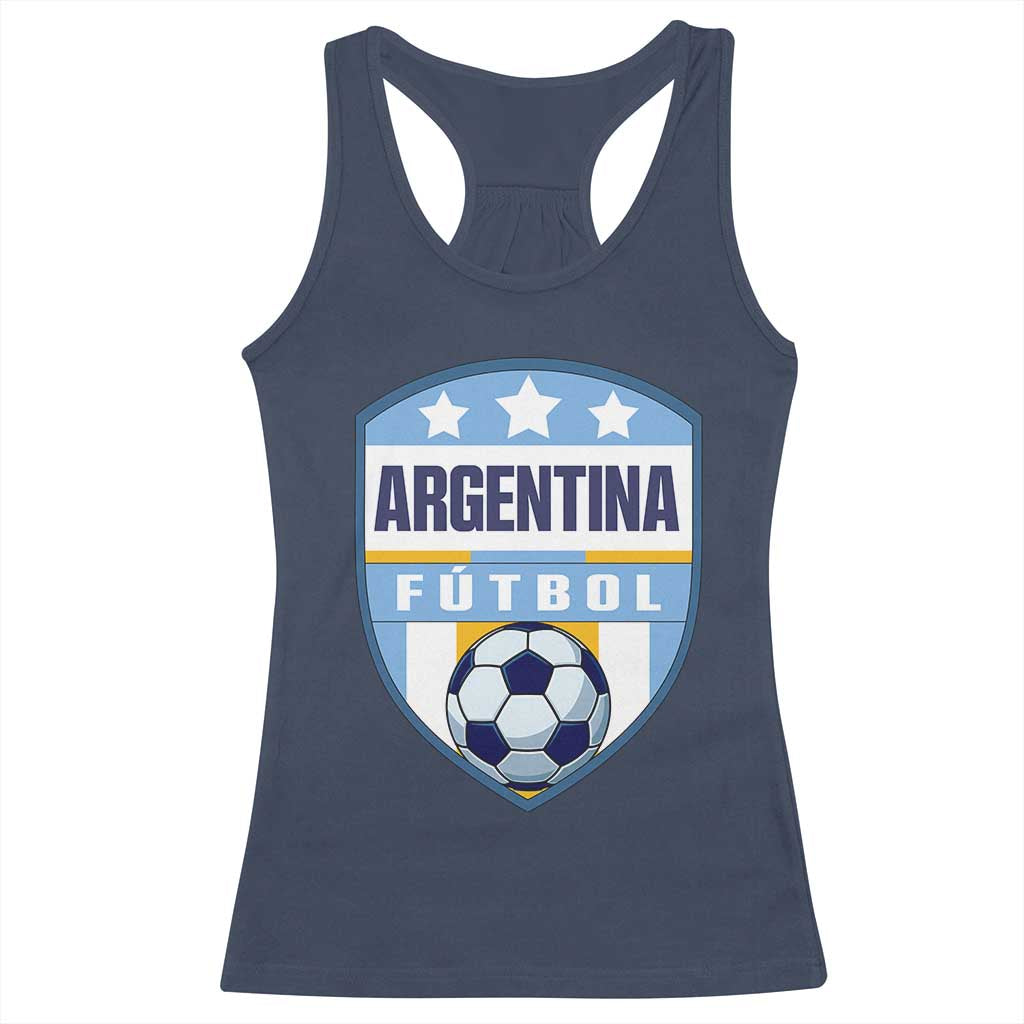 Argentina Soccer Football Racerback Tank Top Argentinian Football Game Day Supporter