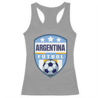Argentina Soccer Football Racerback Tank Top Argentinian Football Game Day Supporter