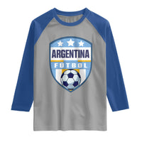 Argentina Soccer Football Raglan Shirt Argentinian Football Game Day Supporter