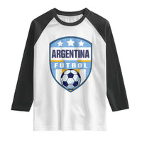 Argentina Soccer Football Raglan Shirt Argentinian Football Game Day Supporter