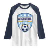 Argentina Soccer Football Raglan Shirt Argentinian Football Game Day Supporter