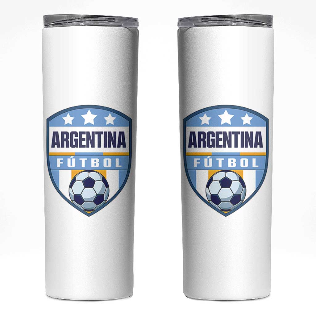 Argentina Soccer Football Skinny Tumbler Argentinian Football Game Day Supporter