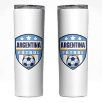 Argentina Soccer Football Skinny Tumbler Argentinian Football Game Day Supporter