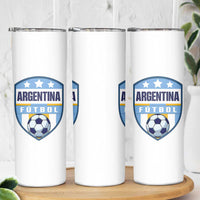 Argentina Soccer Football Skinny Tumbler Argentinian Football Game Day Supporter