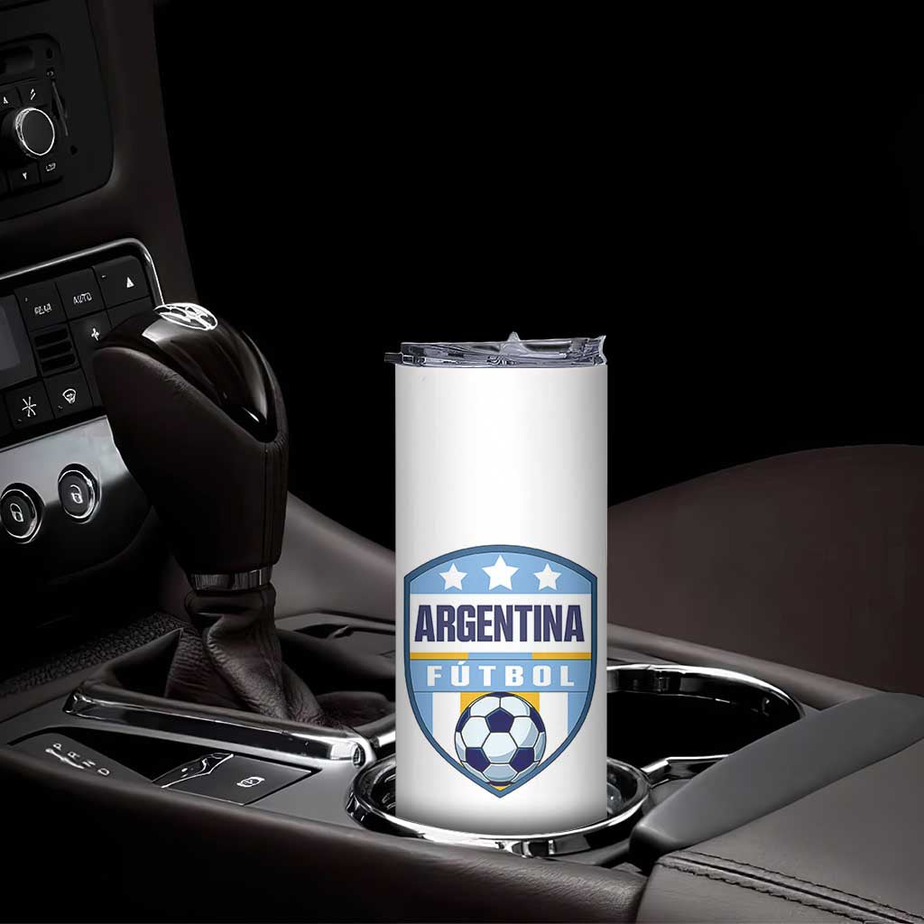 Argentina Soccer Football Skinny Tumbler Argentinian Football Game Day Supporter